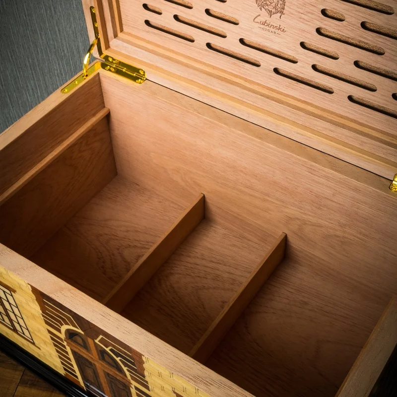 custom cuba cohiba spanish cedar wood cooler cigar box humidor