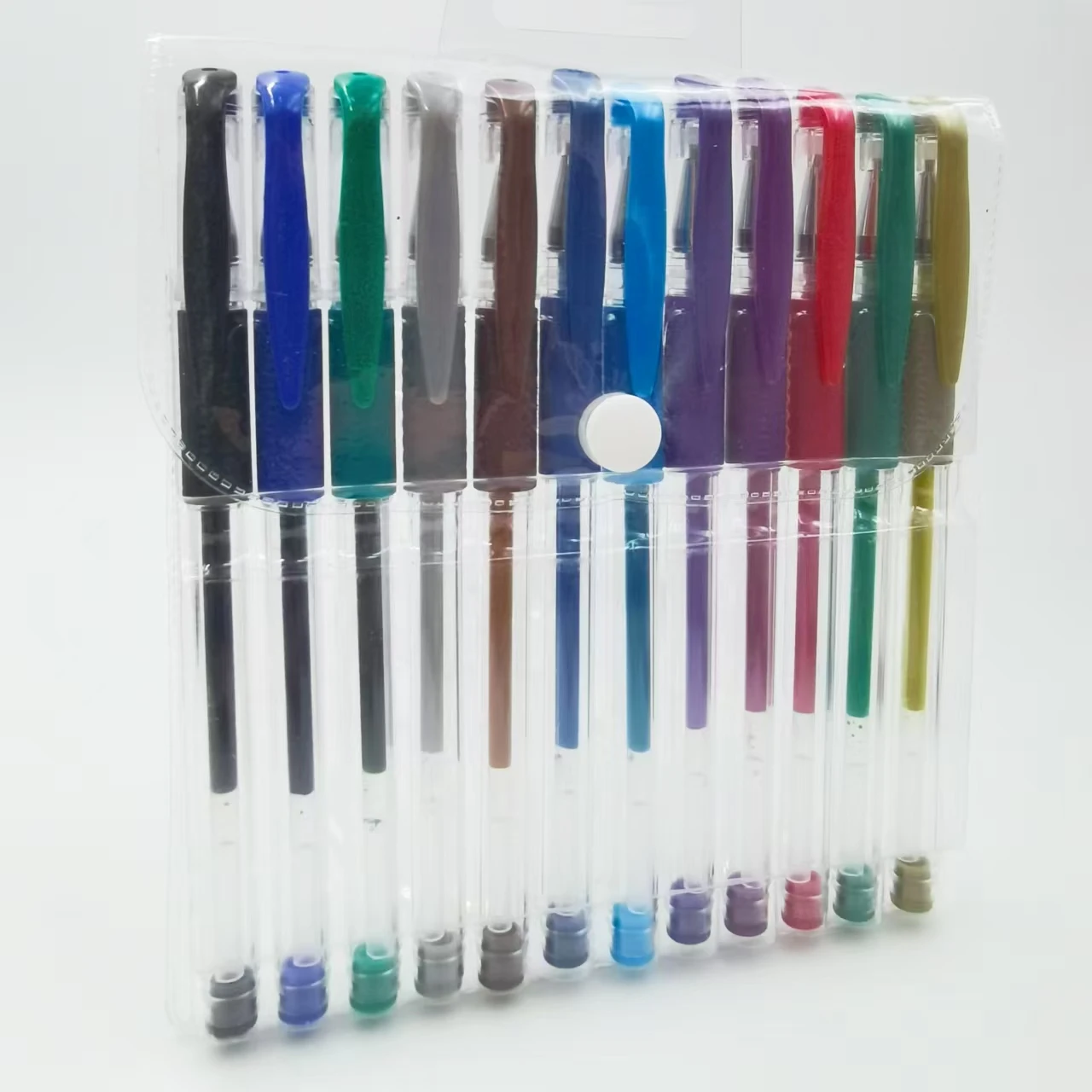 Simple Classical Design Cap Design Multi-Refill Color Gel Ink Pen Flowing Writing