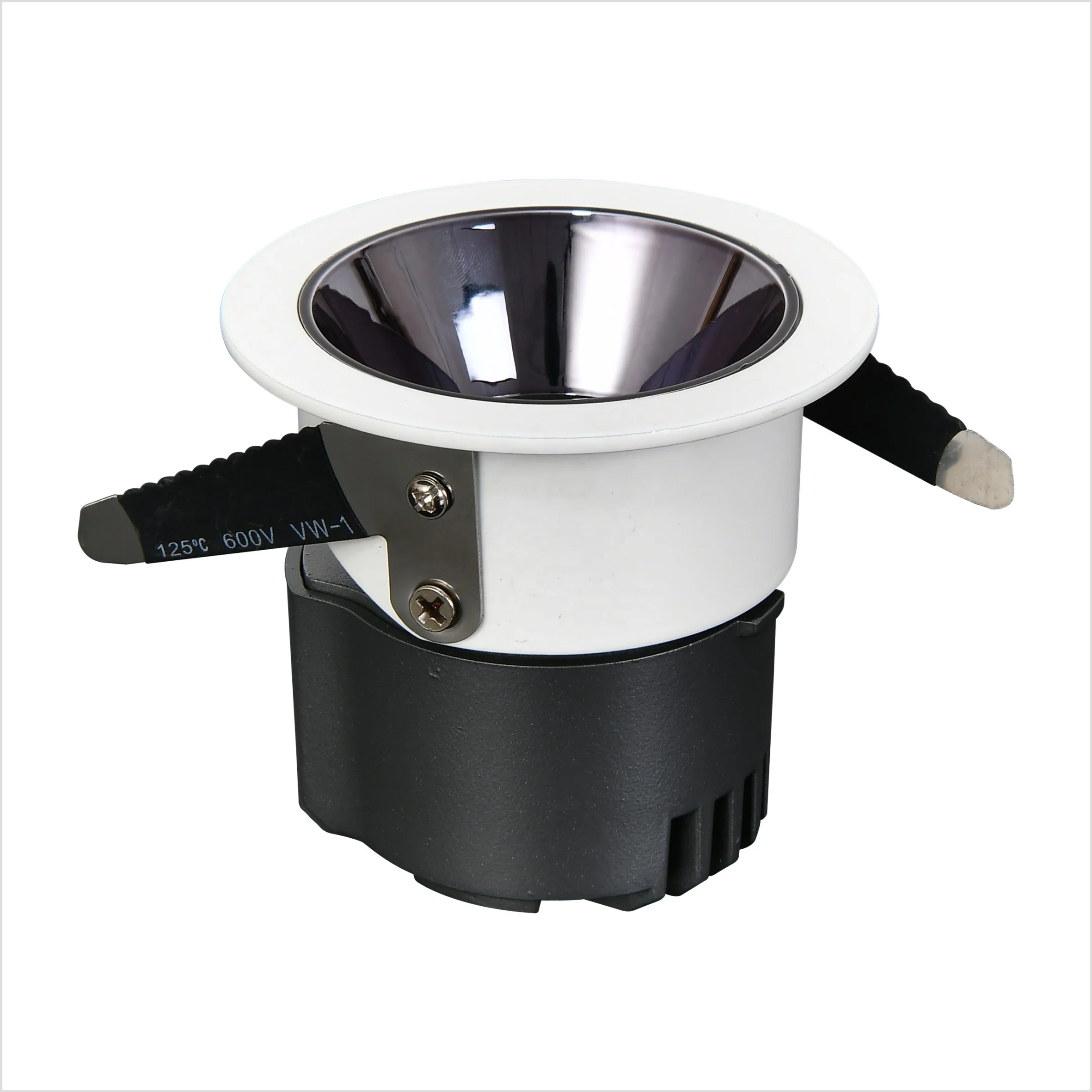 Round recessed Ceiling Light Rotating Led Flood Spot Light Led Spotlight For Home Hotel Lamp Black COB