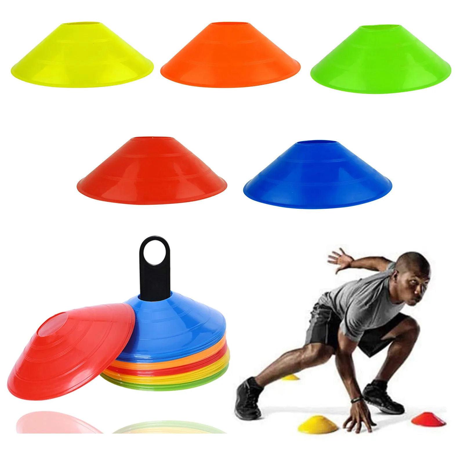Hot selling Wholesale plastic sport agility set soccer cones for football training