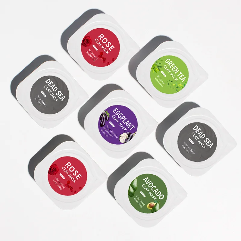 Multi-function Korean Skincare Natural Clay Mask Facial Mask Green Tea/Rose Mud Mask Private Label for Face and Body