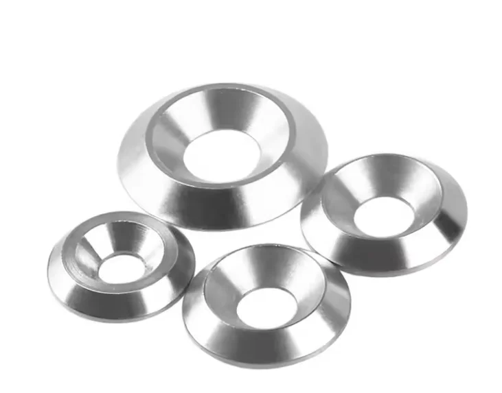 Custom 304 stainless steel  conical gasket parallel fisheye decorative countersunk washer