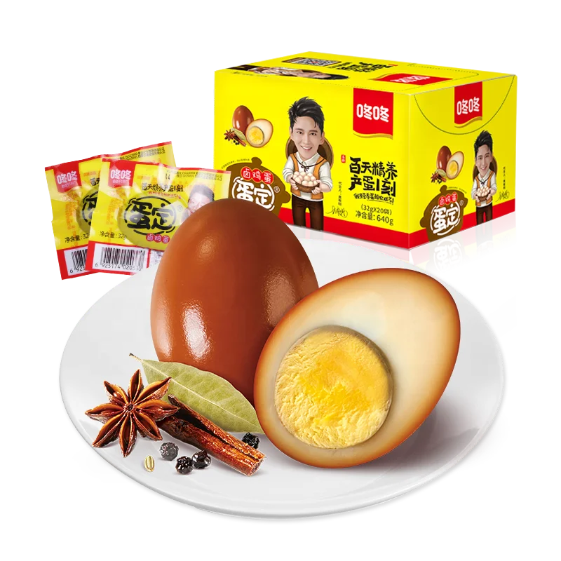 Мгновенные готовые перепеловые яйца 18 г индивидуально упакованные повседневные закуски китайского DongDong