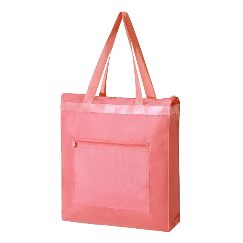 Reusable Shopping Bag Handle Bag Eco Travel Wholesale Mesh Bag For Onion Potato Vegetable And Fruits