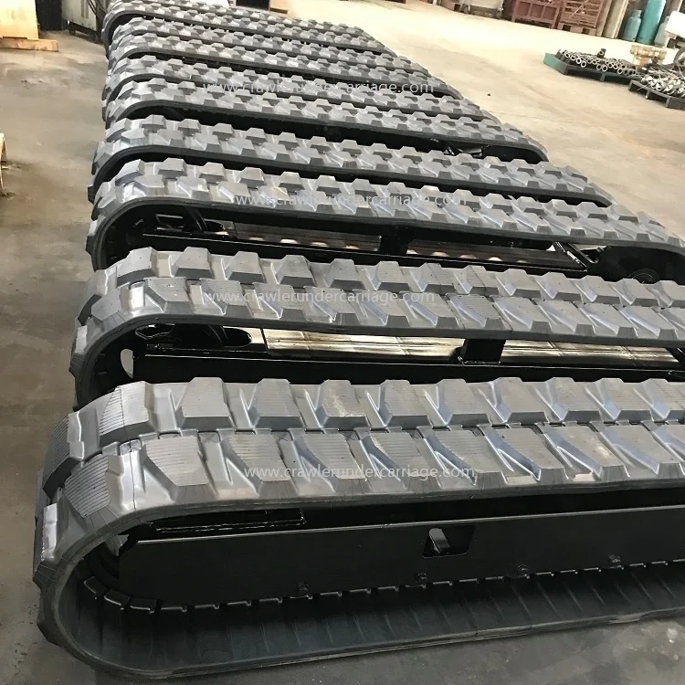 Yijiang 5 Ton Hydraulic Crawler Rubber Tracked Undercarriage Systems with Swing Bearing for Mini Excavator Drilling rig