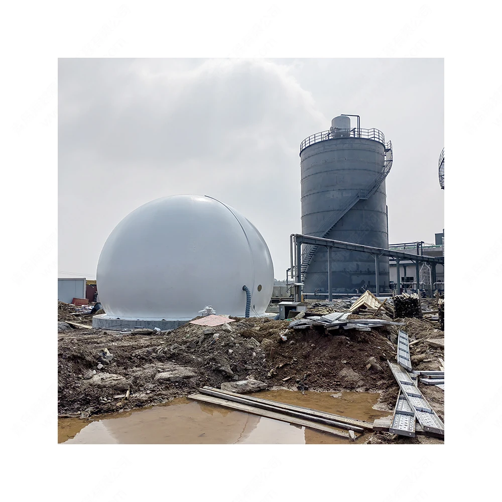 Qingdao Haiyue PVC plastic biogas tank storage for biogas flat bottom tank for waste in UK