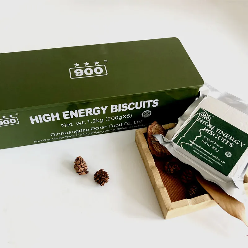 Военное качество, аварийная пищевая рация, высокоэнергетическое железное стальное Оловянное сжатое печенье