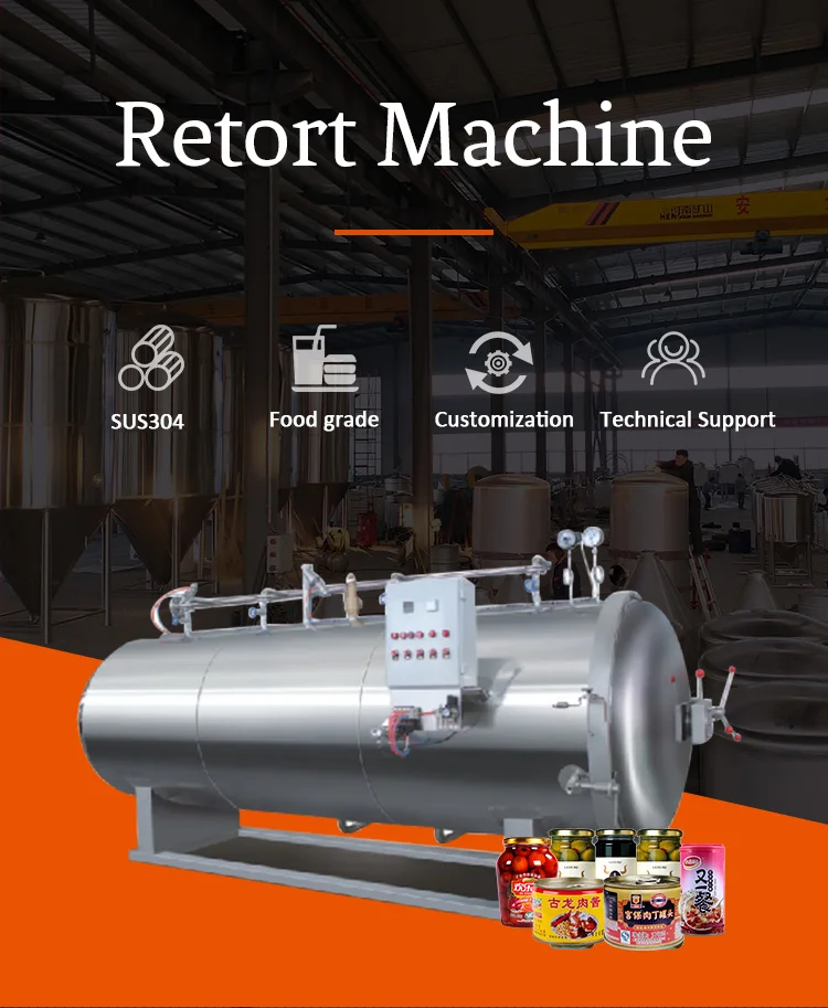 Horizontal 35L 50L 75L 100L 120L 150L Automatic Steam Sterilization Machine