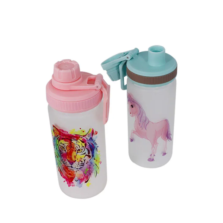Glass Water Bottle 450ml Matt Sublimation Blank Classic Customize Unisex