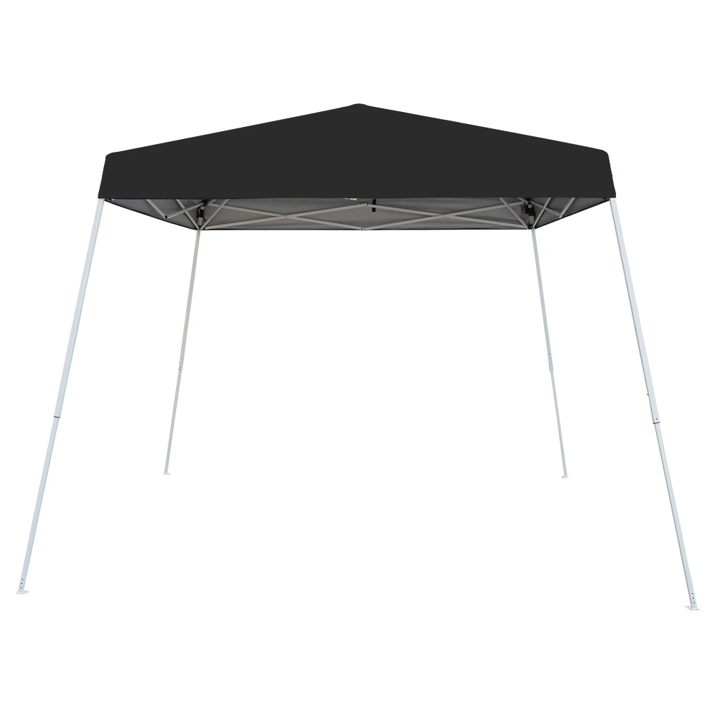 
10X10 Instant Up 150D Oxford Fabric Folding Gazebo Black Popup Tent 