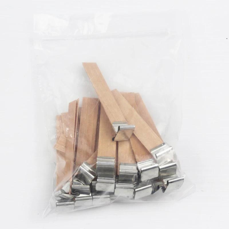 Wooden Candle Wick Spiral Booster Wicks Crackling Wick for Larger Diameter Wax Containers Special for Soy Wax