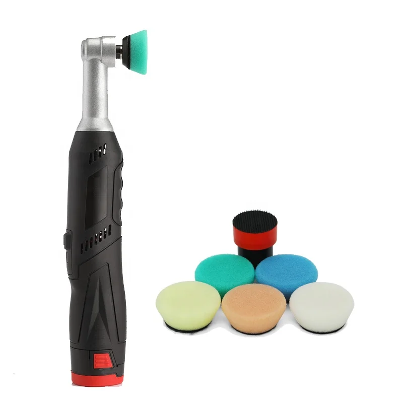 Hongjie Cordless Polisher Tools with 12V DC Car Buffer Mini DA Polisher Car Polishing Machine for sale professional car polisher
