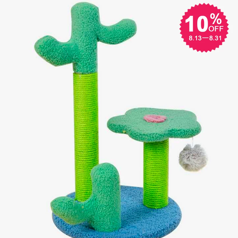 
On Sale Hot Selling Cheap Flower Tree Sample Available Colorful Cat Tree Cat Scratching Funny Board 