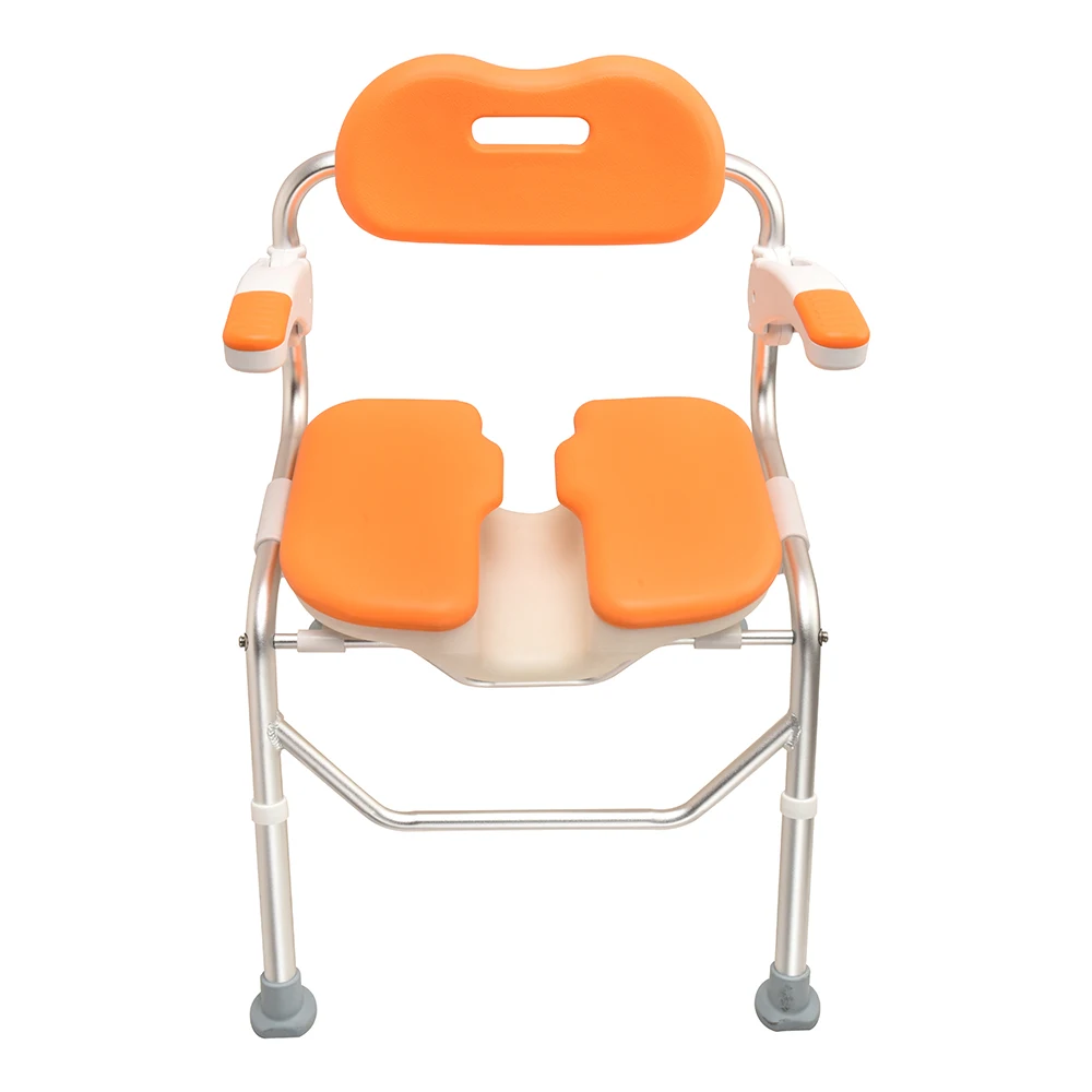 Multifunctional aluminium folding bath chair non-slip shower chair for elderly and disabled