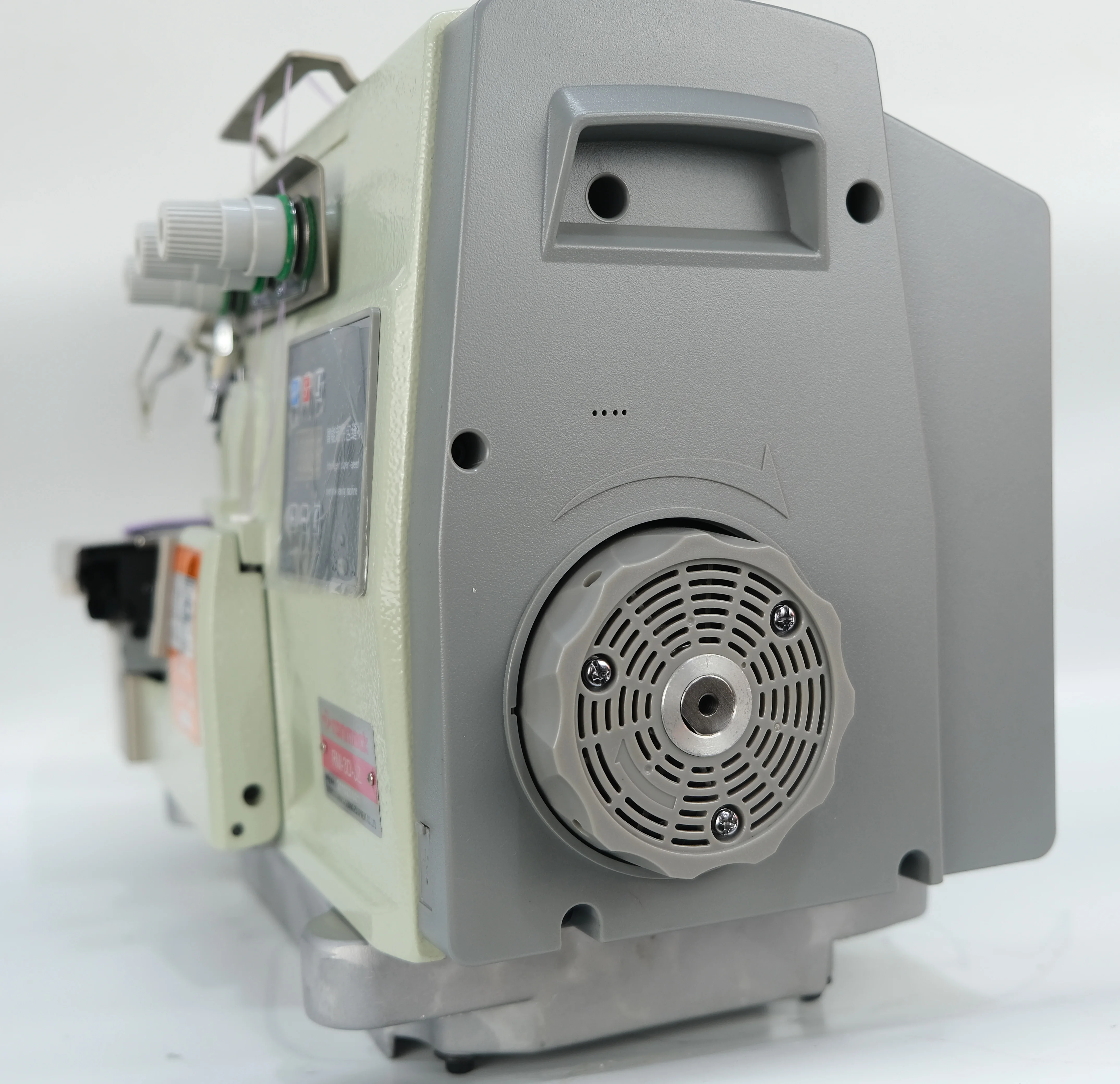 RONMACK R7-3D-JZ direct drive 3 thread overlock embroidery patches overlock sewing machine epaulet overlock sewing machine