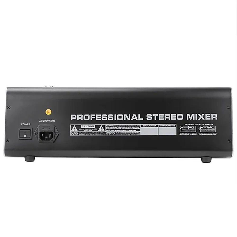 TEBO MRV8FX Factory professional 8-channel 48V audio mixer DJ control mixer audio interface for stage
