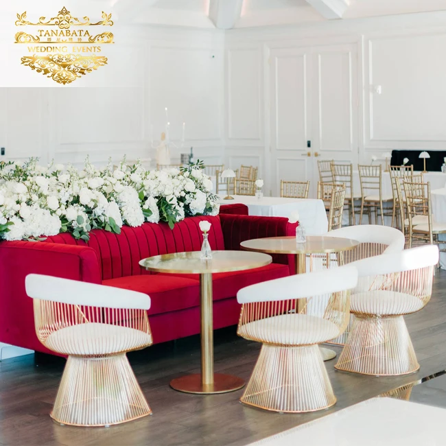 Modern Stainless Steel Upholstered Dining Chairs With Arms