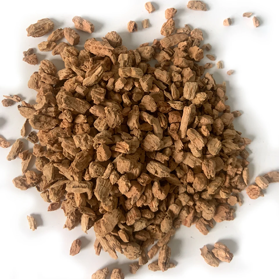 Eco friendly cork granule used by natural wooden