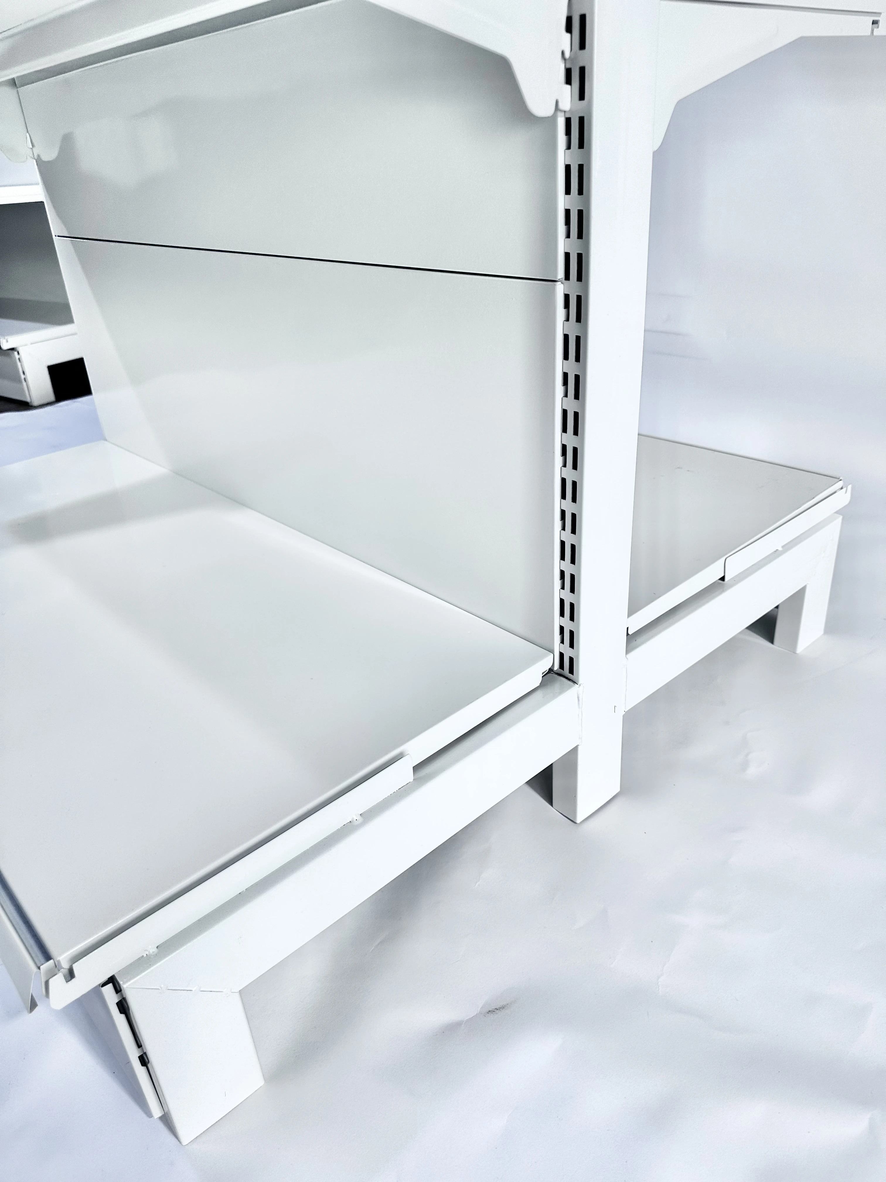 Oem Cheap Supermarket Four-shelf Metal Food Steel Shelves Store Supermarket Display Rack