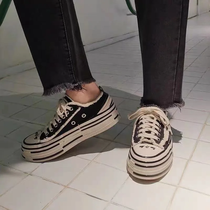 Оригинальные кроссовки Sepatu Zapatillas на шнуровке Вулканизированная плоская подошва повседневные холщовые для мужчин и женщин со