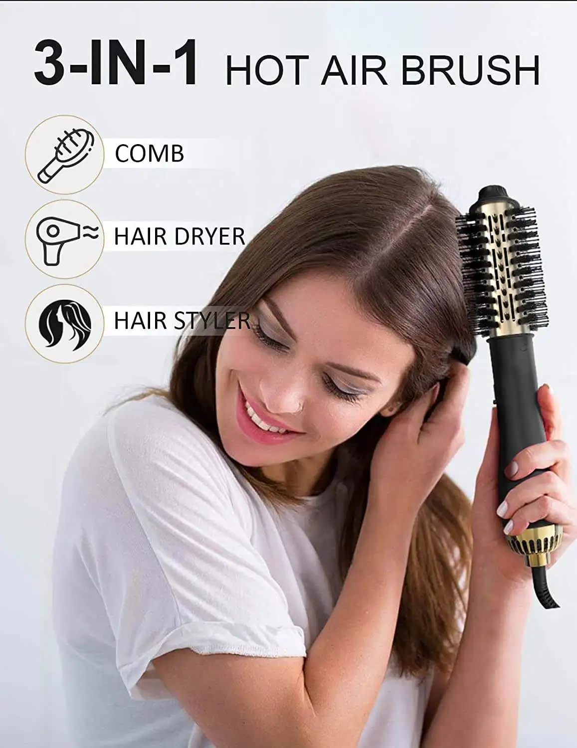 Professional Multi-Functional Blowout Revlon One Step Hair Dryer Brush Hot Air Volume Brush Blow Dryer Comb