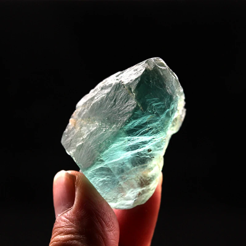 Wholesale natural green fluorite crystal crushed stone polished quartz large gravel healing stone for decoration