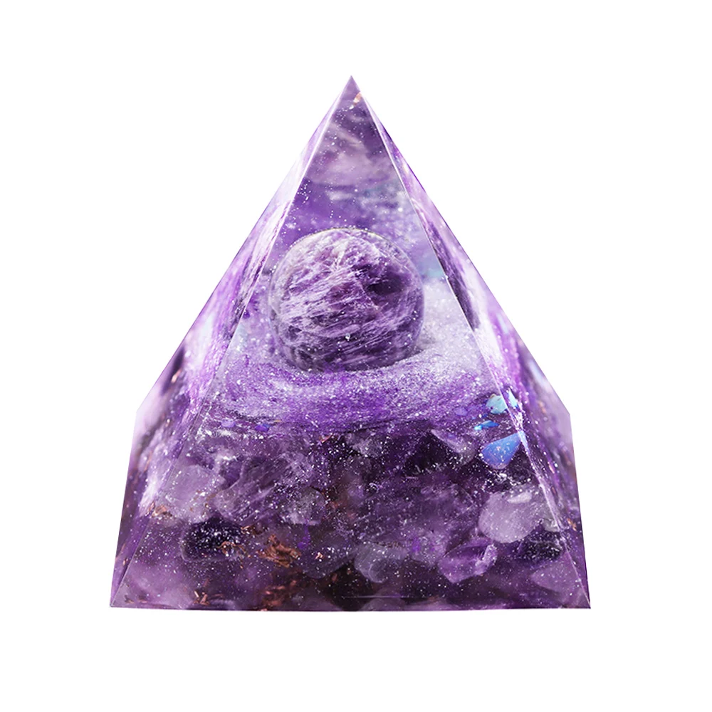 Пирамида из хрустальной смолы на заказ украшения для медитации подарок маятник энергии декора офисной комнаты пирамида
