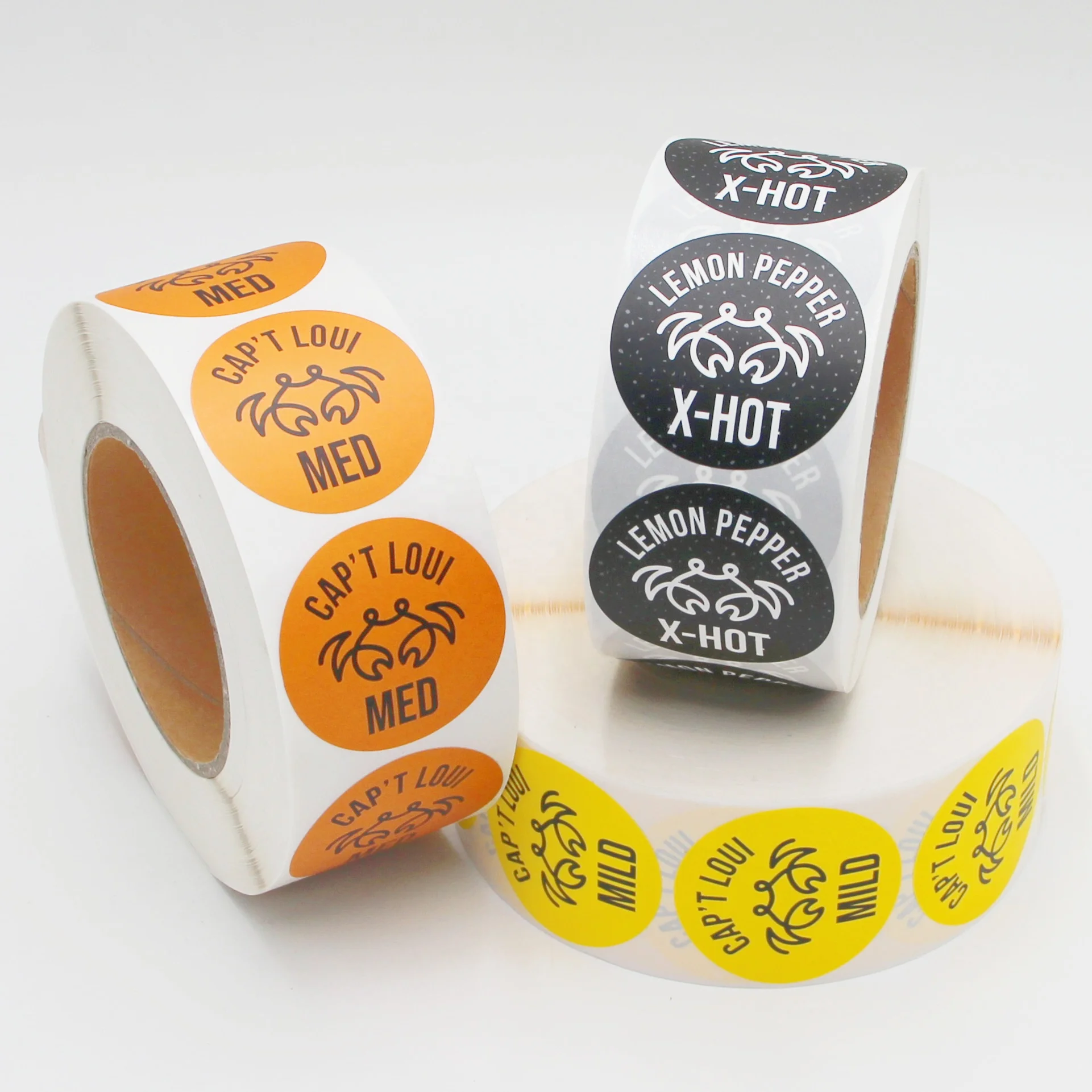 Custom Label Waterproof Logo Sticker Printed Roll Label Synthetic Paper Adhesive Stickers for Business & Shopping