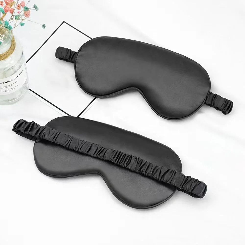 Unisex Super Smooth Blindfold Silk Satin Sleeping Eye Mask with Elastic Strap