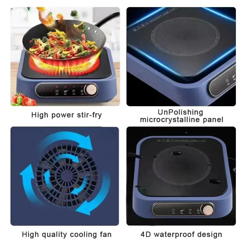 OPUR Manufacturer Countertop Mini Small Ceramic Stove Knob Control Electric Infrared Induction Cookers