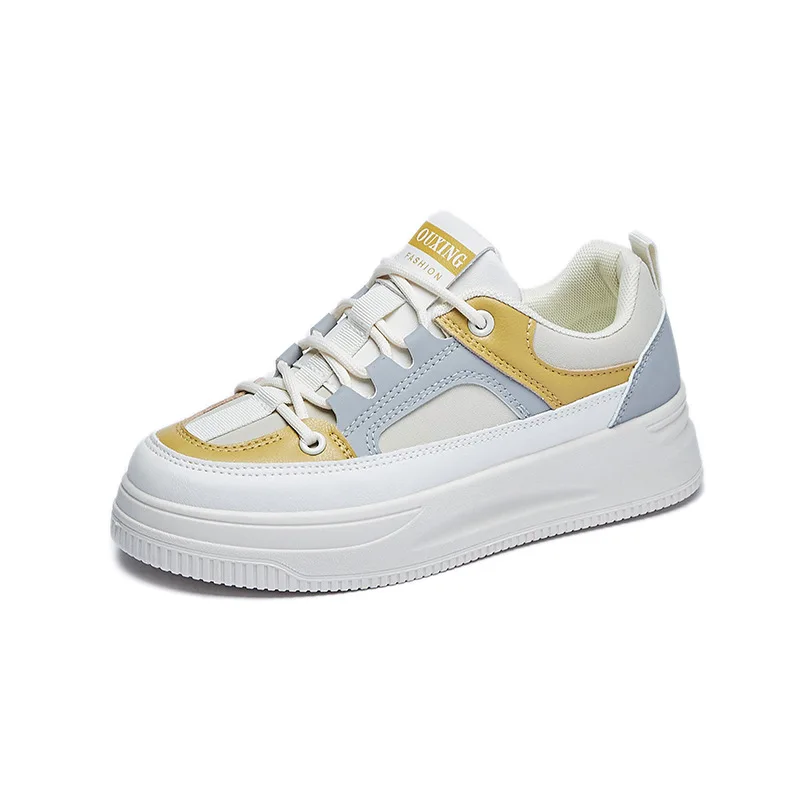 2023 New Fashion Thick Sole Shoes Outdoor Lace Up Casual Sneakers For Girls