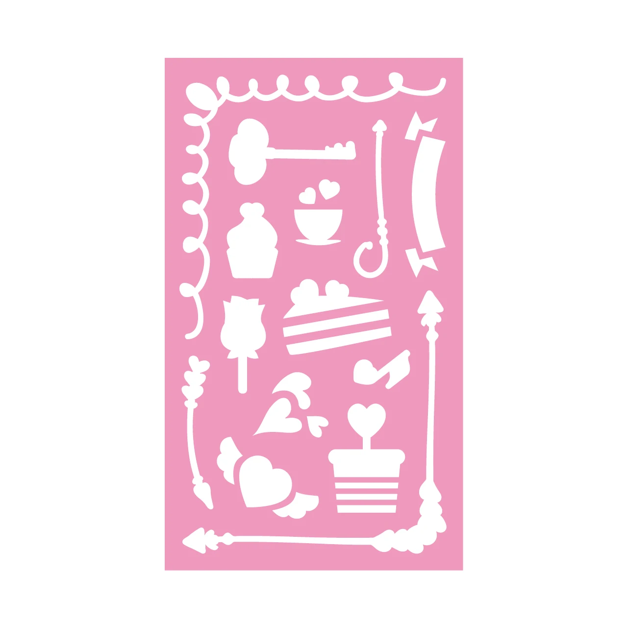 Cut Designs Drawing Stencils Kit for Kids, OEM design drawing plastic stencils set for kids