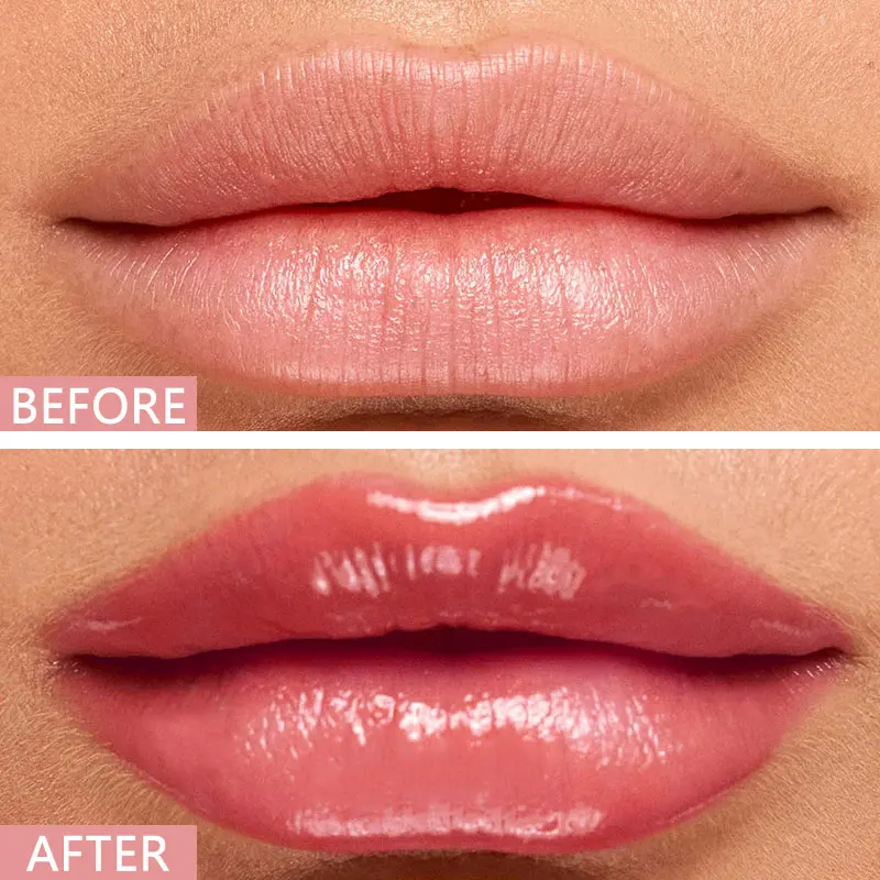 Private Label Glossy Shiny  Lip Oil Vegan Organic Fruit Flavor Vitamin E Moisture Lip Plump Lip Care Oil