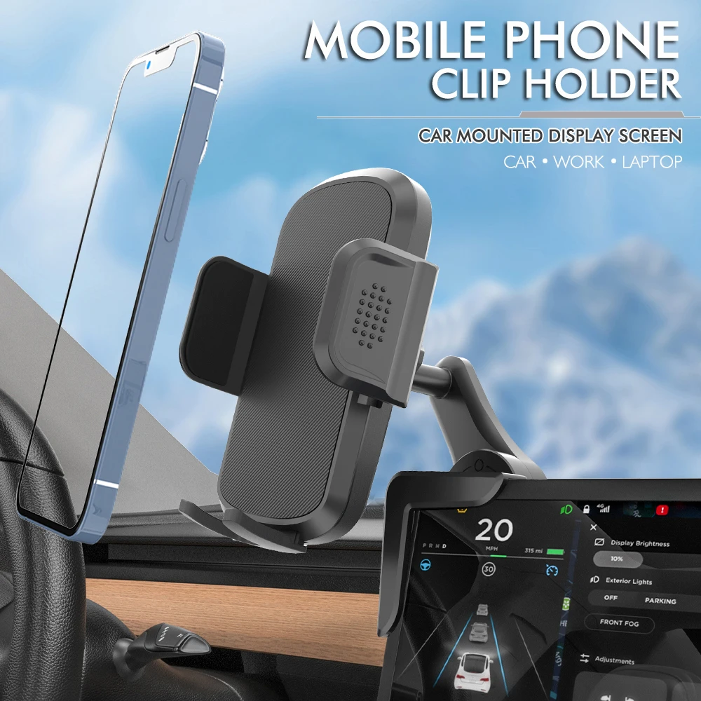 Factory Direct Sales Multi-function Mobile Phone Stand 360 Degrees Rotation Flexible Adjustable Car Mobile Phone Stand