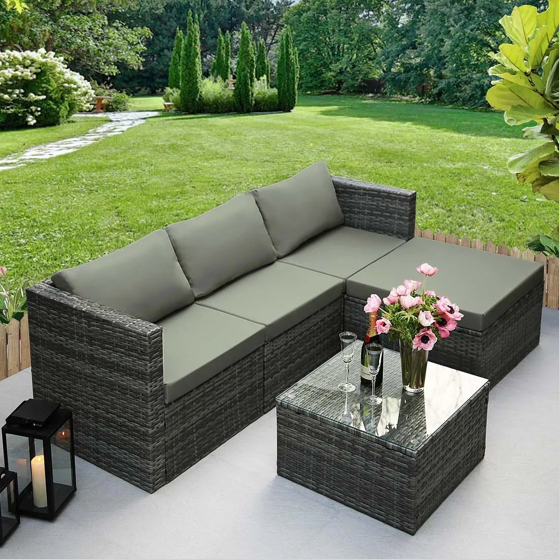 Patio outdoor furniture sets modern rattan garden outdoor furniture