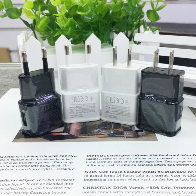 Wholesale fire-proof travel charger adapter fast charging 5v2a EU plug wall usb charger for SAMSUNG