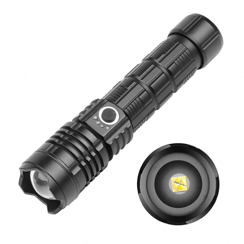 GOLDMORE1 LED Rechargeable, Super Bright 3000 lumens XHP50 Powerful USB Tactical LED Flashlight Waterproof Torch Light Zoomable