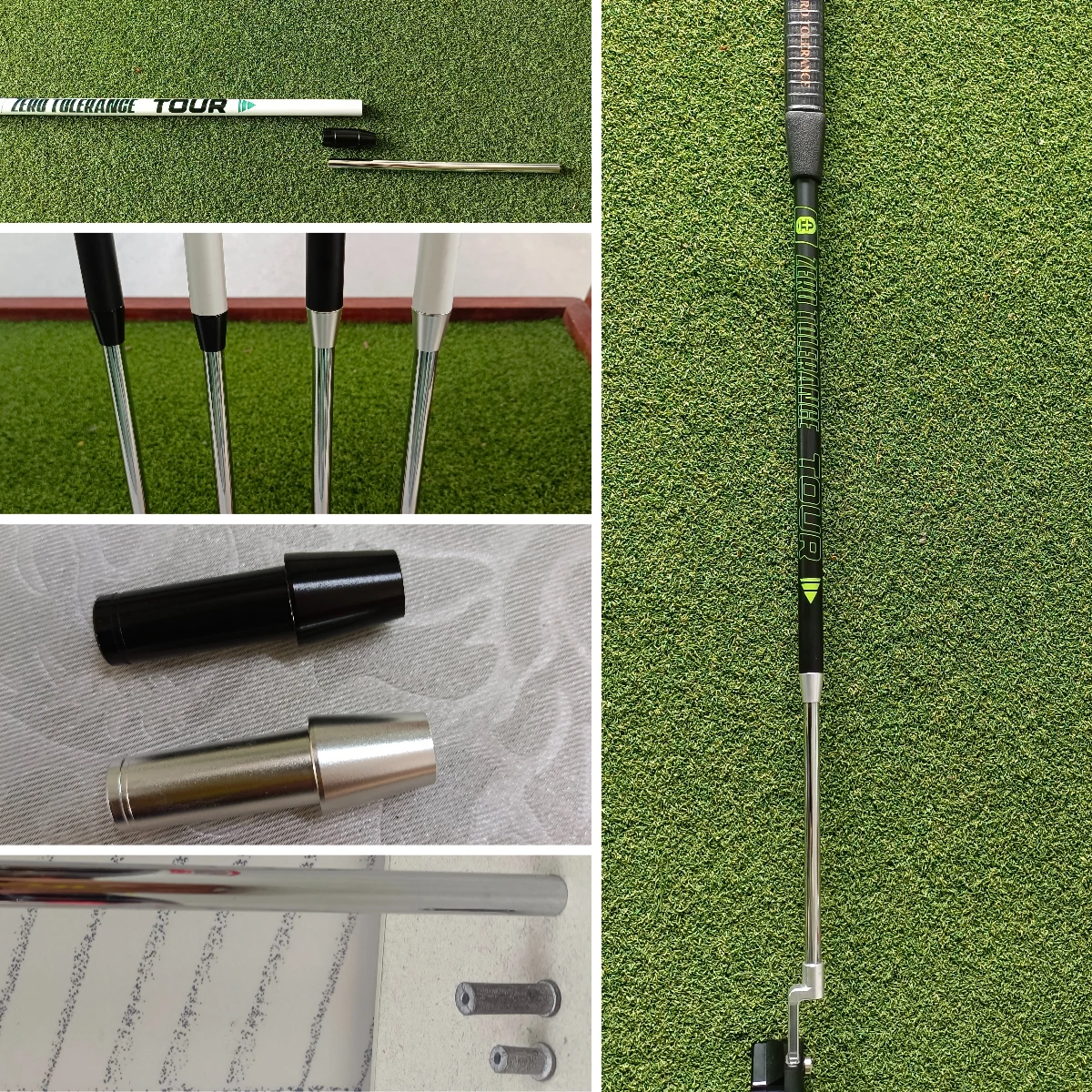 High-end Unisex Carbon-Steel Putter Shaft STABILITY Same Performance  8 Styles options Customizable Golf Shaft