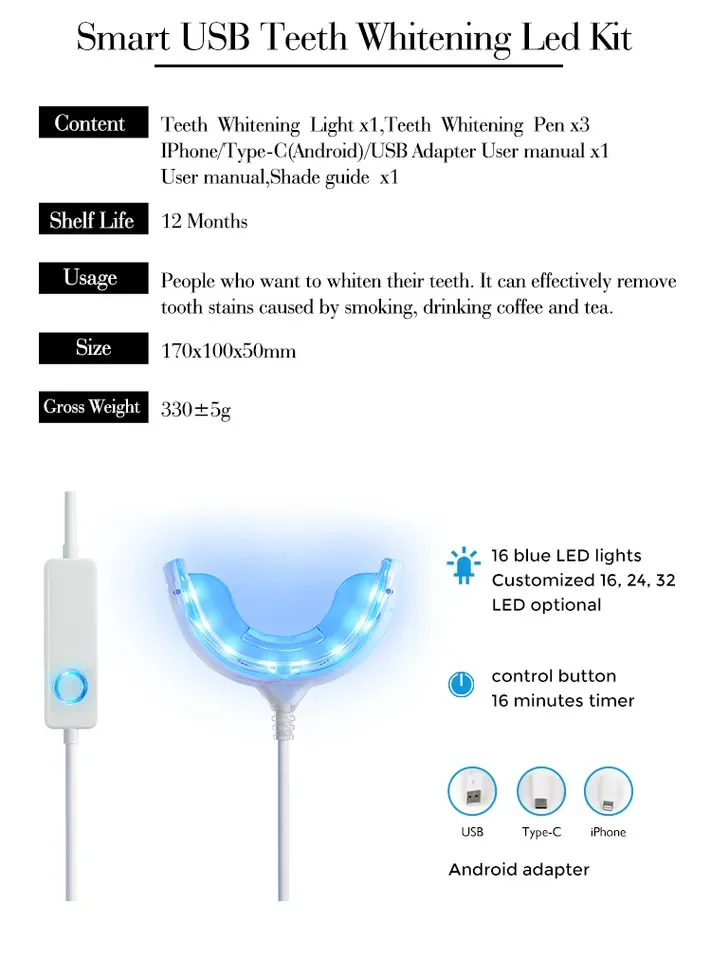 usb teeth whitening kit