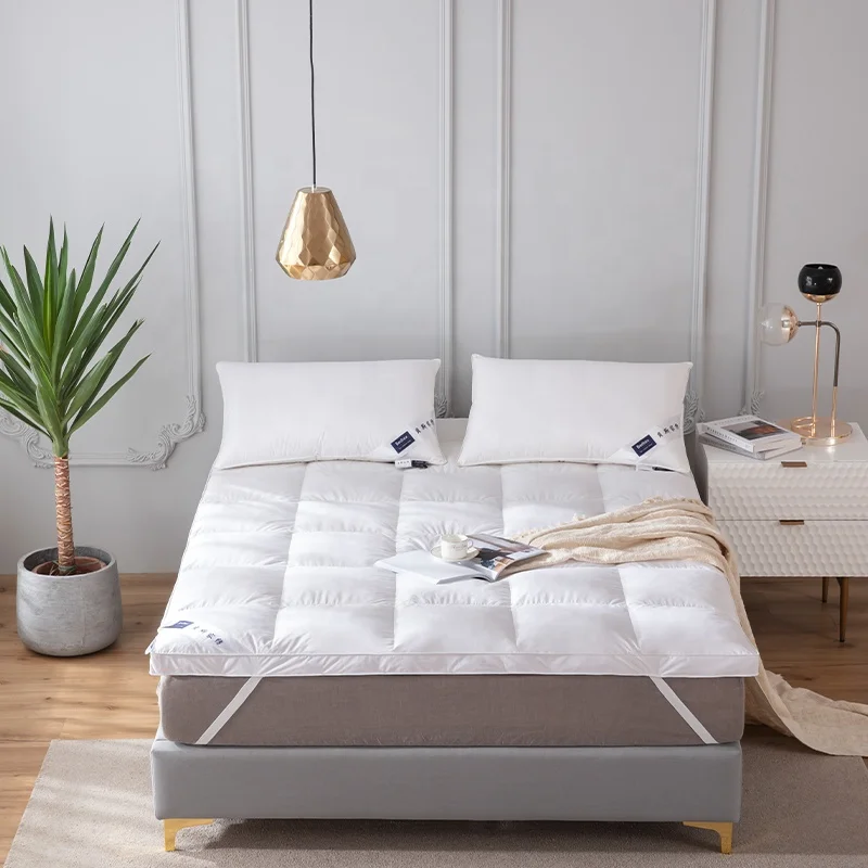 Snow Down Alternative Fill 400TC Cotton Twin XL Extra Thick Pillowtop Cooling Mattress Topper Cover Mattress Pad