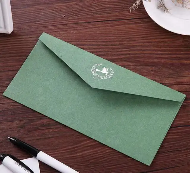 Hot Stamping Envelope Gold Logo Paper Envelopes for Wedding Festival Gifts