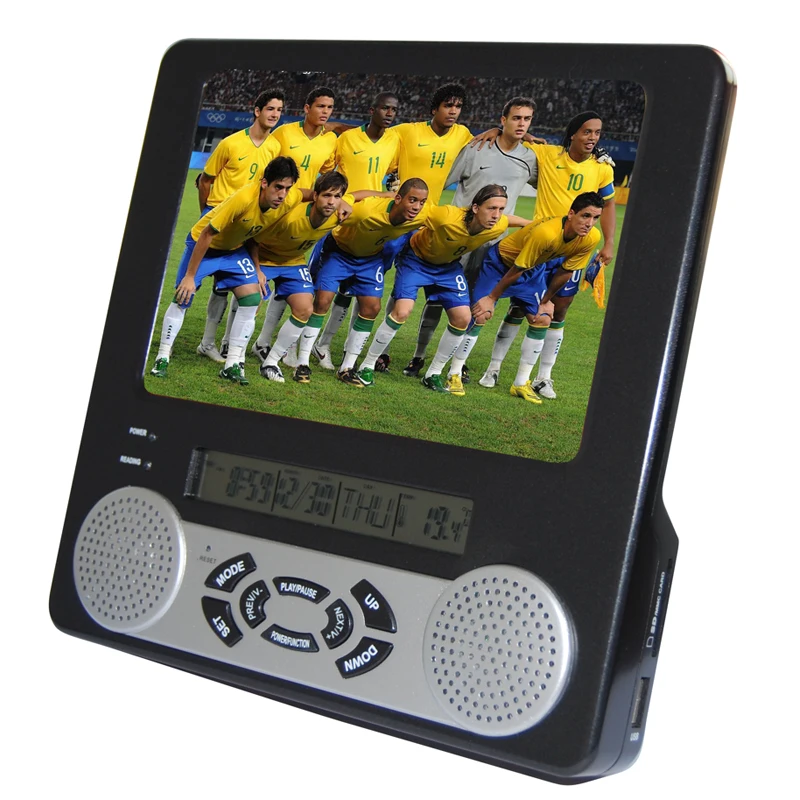 Цифровая фоторамка 32 дюйма лучшее видео цифровая мировые радиостанции с датой и