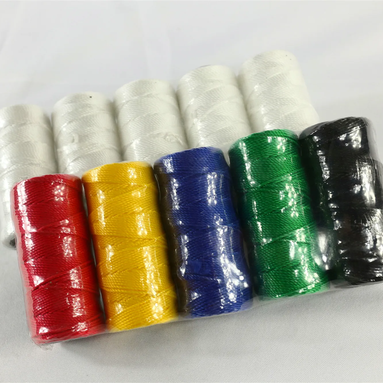 Factory Supply Durable Custom Color 210D 24PLY 36PLY Twine Plastic Packing Rope PP Twine Twisted Nylon Twine