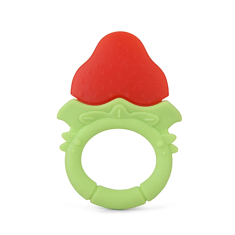 Infant Fruit Teething toys Soothe Babies Gums Funny Silicone Baby Teethers