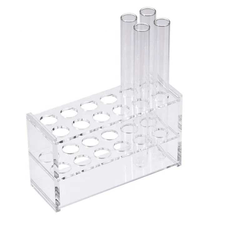 Акриловая стойка для пробирок с 12 отверстиями держатель из оргстекла хранения лабораторных принадлежностей