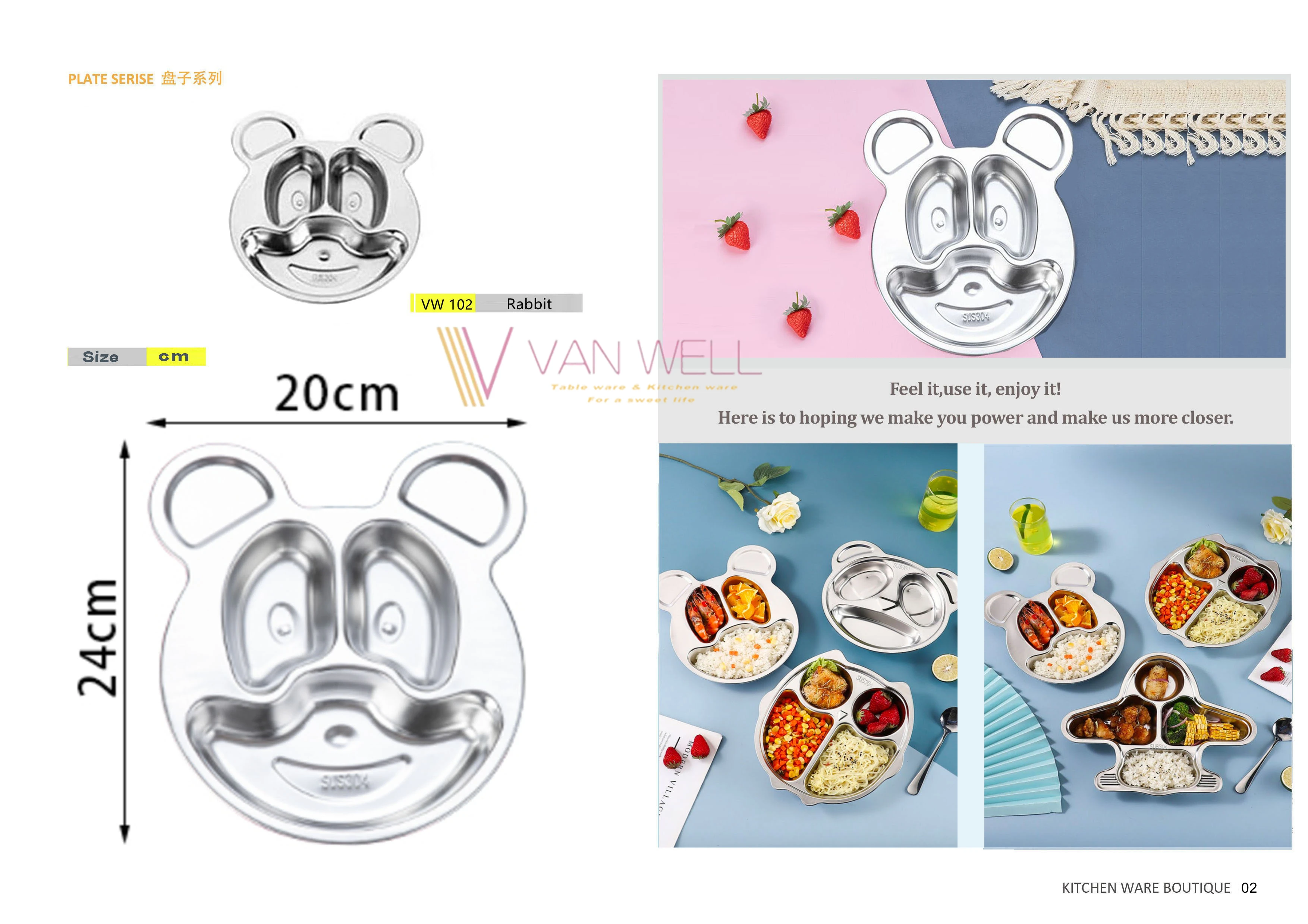 Отдельная тарелка, детская тарелка из нержавеющей стали 18/10, новинка 304, мультяшный металлический поднос для гравировки по индивидуальному заказу