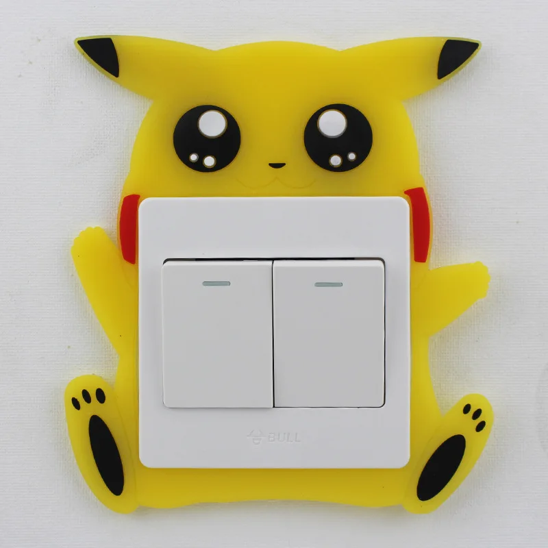 
Free Shipping Home Made Cute Silicone Water Proof Switch Protect Cover Switch Decor Trick For Bathroom 
