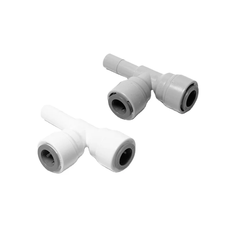 
 Одобренный водяной знак NSF, материал POM, детали для очистителя воды 3/8 - 3/8-3/8, быстроразъемный Соединительный фитинг RO  