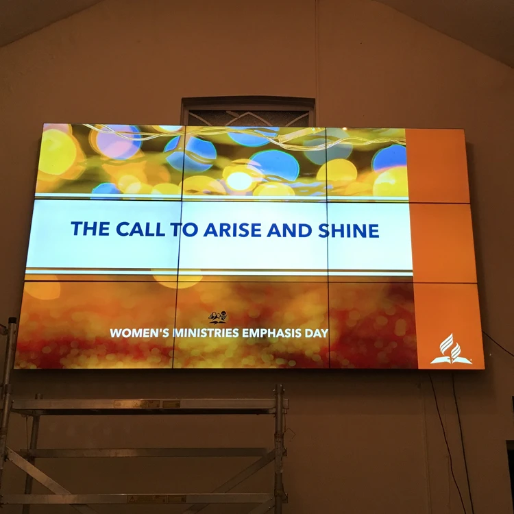 55inch Indoor3.5mmUltra Narrow Bezel Wall Monitor Display LCD Video Wall Display Screen 3x3 Advertising Players