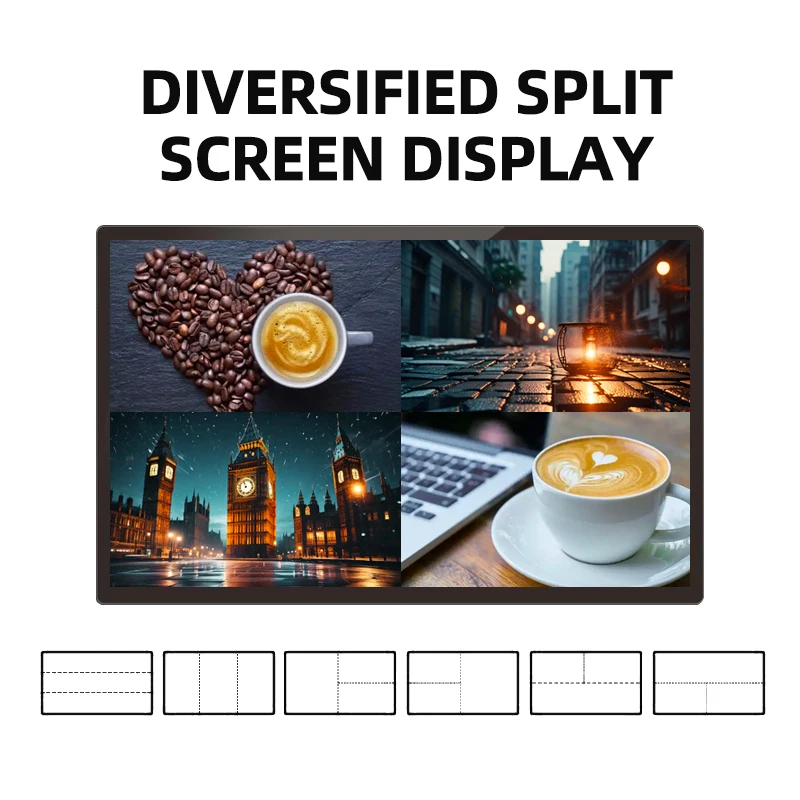 15.6-inch LCD Full HD 1080P Digital Signage Player Advertising Screen Monitor TV Pavilion Customized Menu Board Display Screen